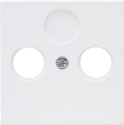 Enzo kopp hk07 pure mat wit afdekplaat voor coax - 4624040