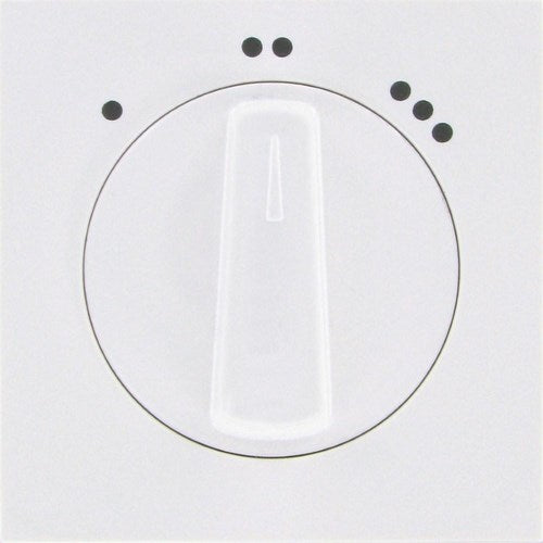Enzo kopp hk07 pure mat wit afdekplaat+knop 3-standen schakelaar - 4624080