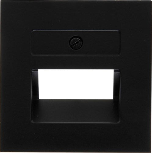 Enzo kopp hk07 pure mat zwart afdekplaat utp dubbel - 4624560