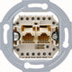 Enzo kopp inbouw unit utp cat5 rj45 2-voudig - 4620311