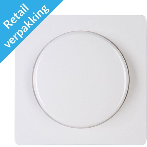 Afbeelding laden in galerijviewer, Enzo kopp paris arctic wit afdekplaat + knop dimmer - 4625030
