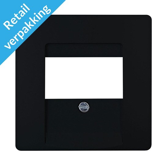 Afbeelding laden in galerijviewer, Enzo kopp paris mat zwart afdekplaat usb - 4625270
