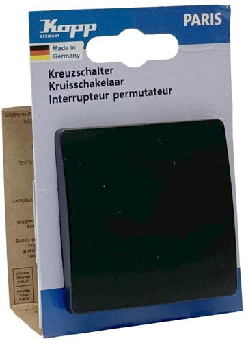 Afbeelding laden in galerijviewer, Enzo kopp paris mat zwart kruisschakelaar + wip - 4625204
