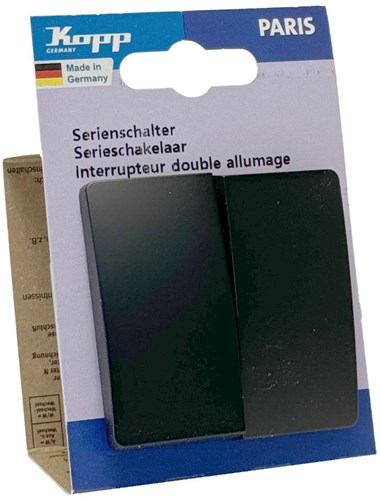 Afbeelding laden in galerijviewer, Enzo kopp paris mat zwart serieschakelaar + wip - 4625220
