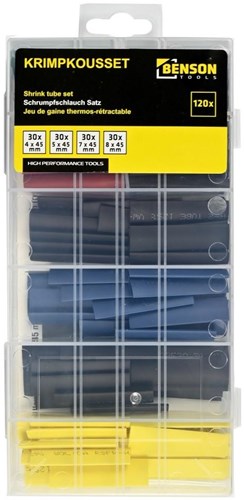 Enzo krimpkous assortimentsdoos 120 delig gekleurd 45mm - 4141003