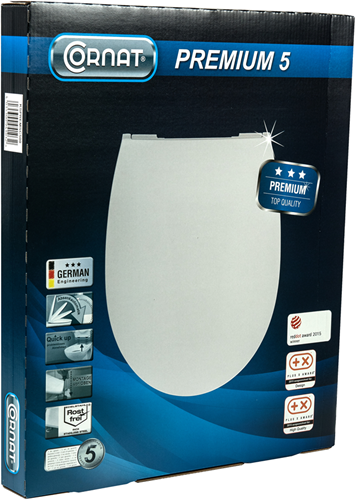 Afbeelding laden in galerijviewer, Cornat premium 5 wc-bril sc afneembaar wi - kspremsc500
