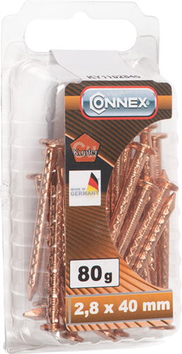 Afbeelding laden in galerijviewer, Connex bootnagel 2.8x40 80g cu - ky1102840
