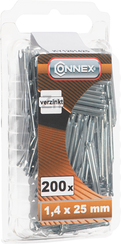Afbeelding laden in galerijviewer, Connex plintnagel 1.4x25 200st vz - ky1201425
