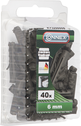 Afbeelding laden in galerijviewer, Connex nylon plug 6mm 40st ny - ky3200006

