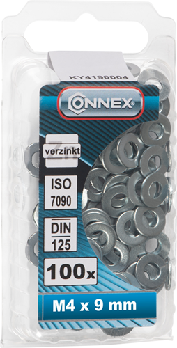 Afbeelding laden in galerijviewer, Connex sluitring 4mm 100st vz - ky4190004
