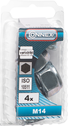 Afbeelding laden in galerijviewer, Connex borgmoer met nylonring m14 4st vz - ky4260014
