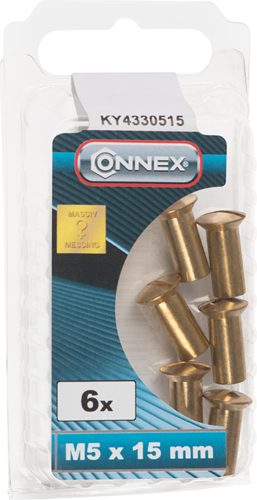 Afbeelding laden in galerijviewer, Connex hulsmoer m5x15 6st ms - ky4330515
