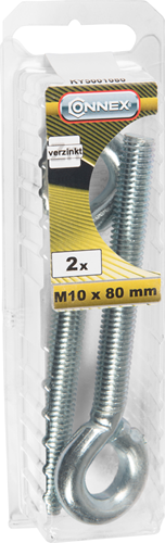Afbeelding laden in galerijviewer, Connex oogbout m10x80 * 2st vz - ky5001080
