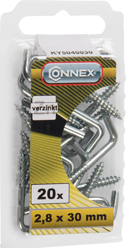 Afbeelding laden in galerijviewer, Connex kramschroef 2.8x30 20st vz - ky5040030
