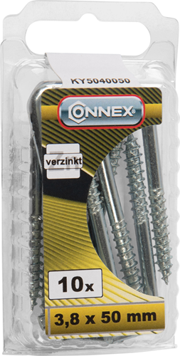 Afbeelding laden in galerijviewer, Connex kramschroef 3.8x50 10st vz - ky5040050
