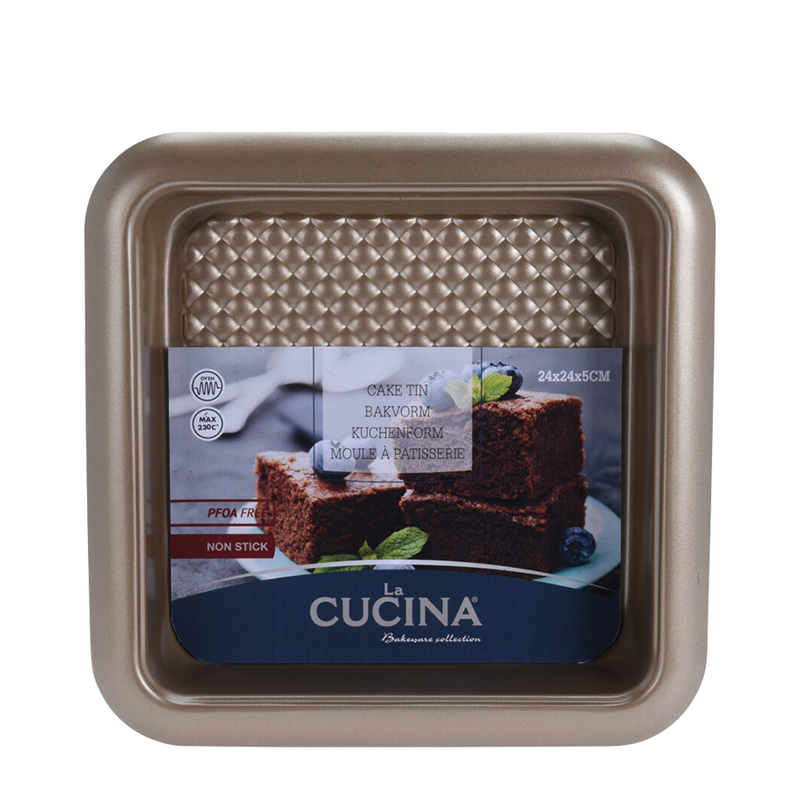 Afbeelding laden in galerijviewer, La cucina bakvorm anti-kleef 24x24x5cm
