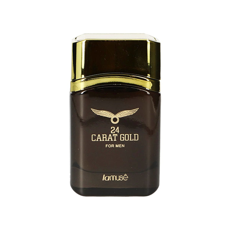Afbeelding laden in galerijviewer, Lamusê by lattafa eau de toilette spray heren 24 carat gold 100ml
