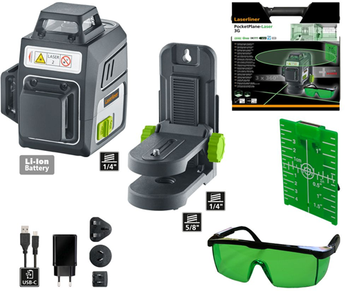 Afbeelding laden in galerijviewer, Laserliner pocketplane-laser 3g - 036.700a
