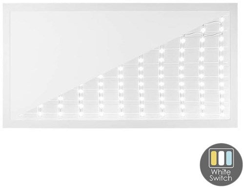 Afbeelding laden in galerijviewer, Enzo led backlit paneel wit 120x60cm 50w 5000lm tri-white - 5016100
