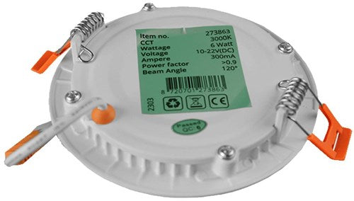 Afbeelding laden in galerijviewer, Enzo led panel downlight 6w 3000k incl. driver wit - led2611

