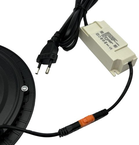 Afbeelding laden in galerijviewer, Enzo led panel downlight 9w 3000k incl. driver zwart - led2620
