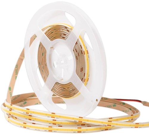 Afbeelding laden in galerijviewer, Enzo led strip cob flex 5m 24v ip65 warm wit 3000k - led1201
