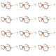 Spectrum 12 stuks leesbril havana goud assorti klassiek rond