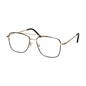 Spectrum leesbril vintage piloot metaal goud zwart 3.50