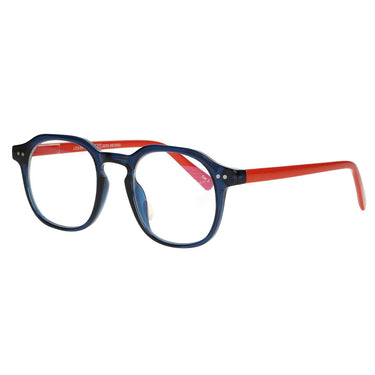 Spectrum computerbril blauw oranje 1.00