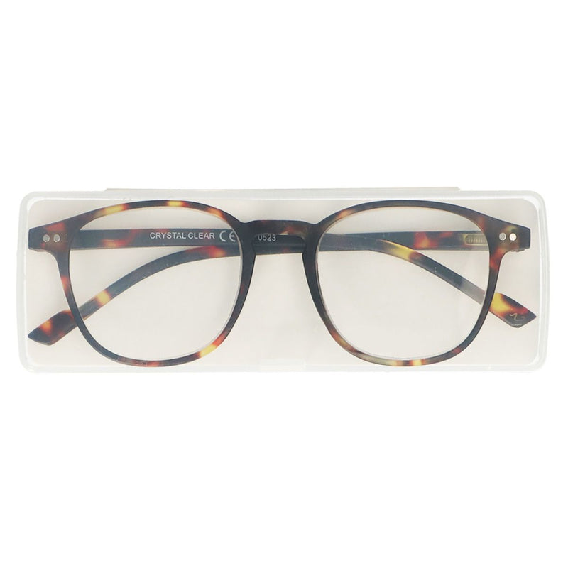 Afbeelding laden in galerijviewer, Spectrum leesbril ultra flat in case havana 3.00
