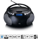 Lenco draagbare radio cd mp3 met usb en bluetooth zwart - scd-331bk