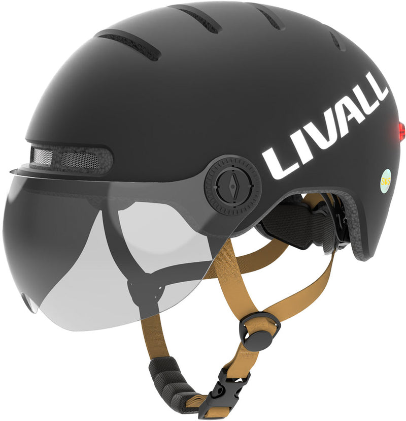 Afbeelding laden in galerijviewer, Livall l23 - urban led bike helmet with visor
