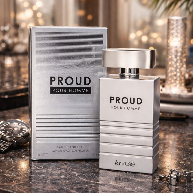 Afbeelding laden in galerijviewer, Lamusê by lattafa eau de toilette proud pour homme 100ml
