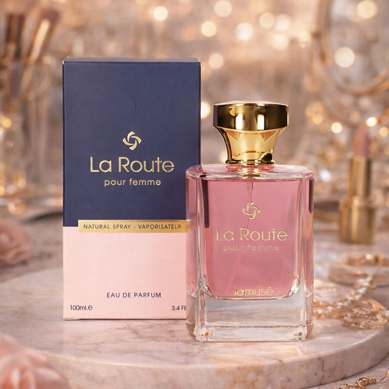 Afbeelding laden in galerijviewer, Lamusê by lattafa eau de parfum la route pour femme 100ml
