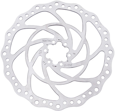 Tektro schijfrem rotor tr203-17 ø203 2.3mm, zilver