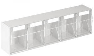 Lockweiler opbergbakstelling | h164xb600xd134mm | 5 x c | kunststof wit | 1 stuk - 1500513 - 1500513