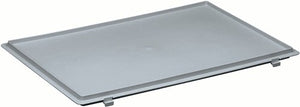 Lockweiler scharnierdeksel | polypropyleen l600xb400mm | grijs voor transport-stapelkratten | 1 stuk - nbc64-139901620118822 nbc64-139901620118822