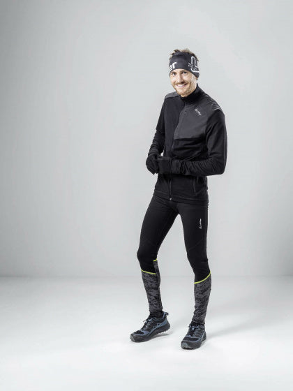 Afbeelding laden in galerijviewer, Löffler Thermolegging Speed DD heren nylon polyester zwart maat 54
