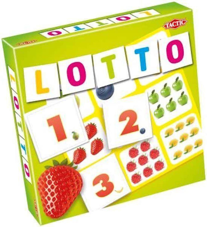 Afbeelding laden in galerijviewer, Tactic lotto fruit nummers – kaartspel – zoek vind – familiespel – 2-4 spelers – vanaf 3 jaar
