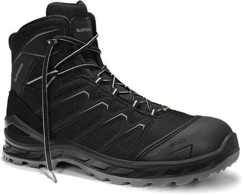 Afbeelding laden in galerijviewer, Lowa veiligheidsschoenen lowa werkschoen larrox work gtx mid 5480 s3 | zwart grijs | maat 46 - 4063606292718
