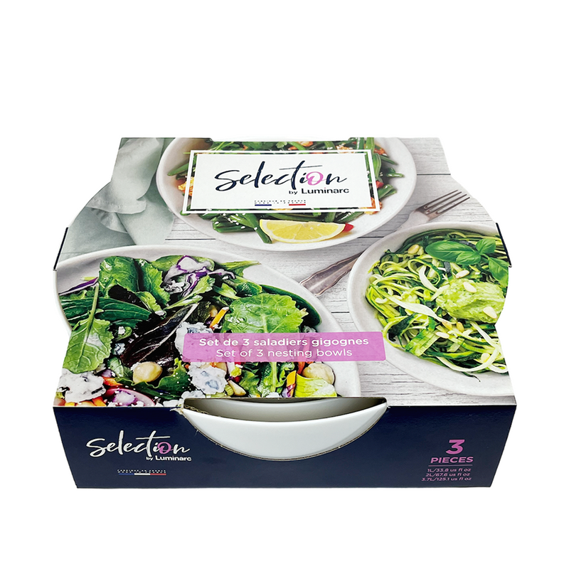 Afbeelding laden in galerijviewer, Luminarc selection saladekommen 3-delig
