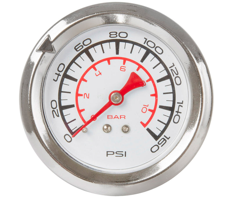 Afbeelding laden in galerijviewer, fietspomp met manometer aluminium 61 cm zilver
