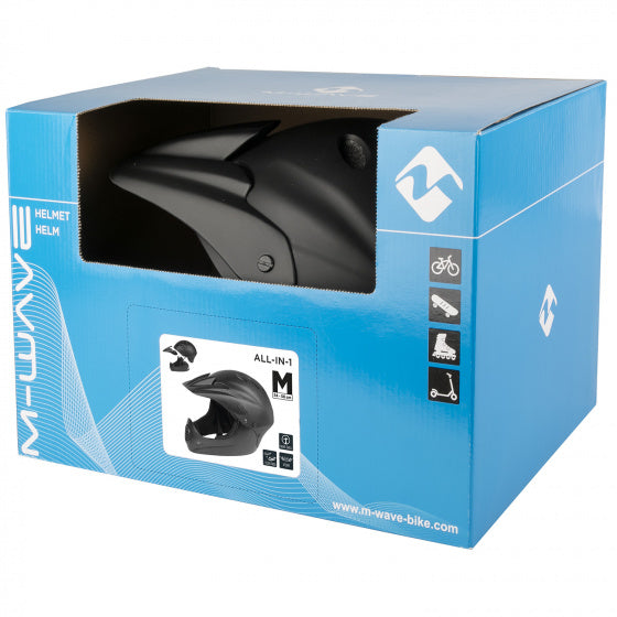 Afbeelding laden in galerijviewer, M-wave helm all-in-1 fullface downhill l xl (59-61)
