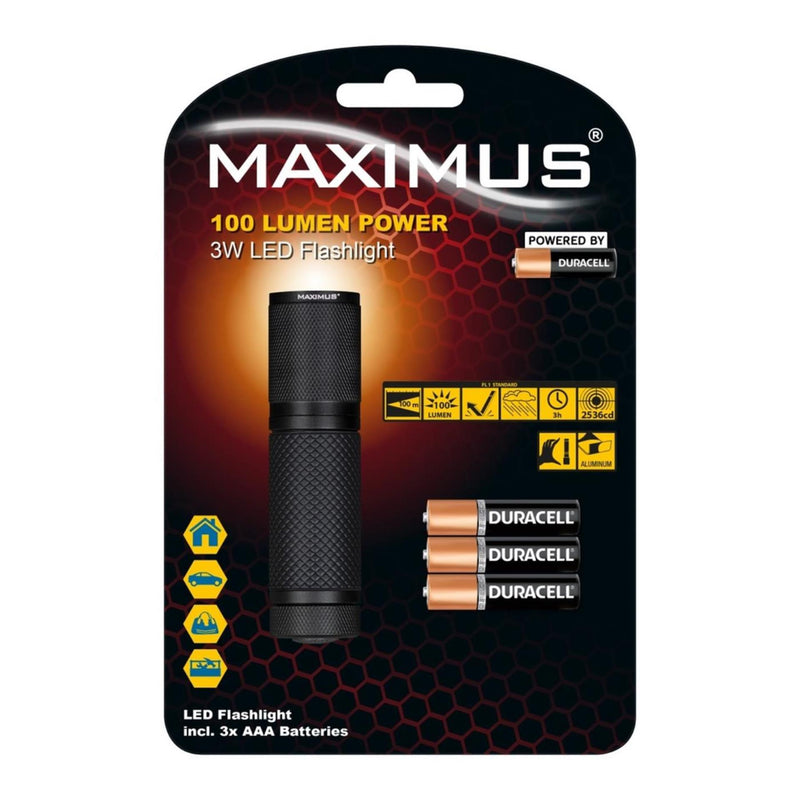 Afbeelding laden in galerijviewer, Maximus led zaklamp 3w ø2,8x10cm

