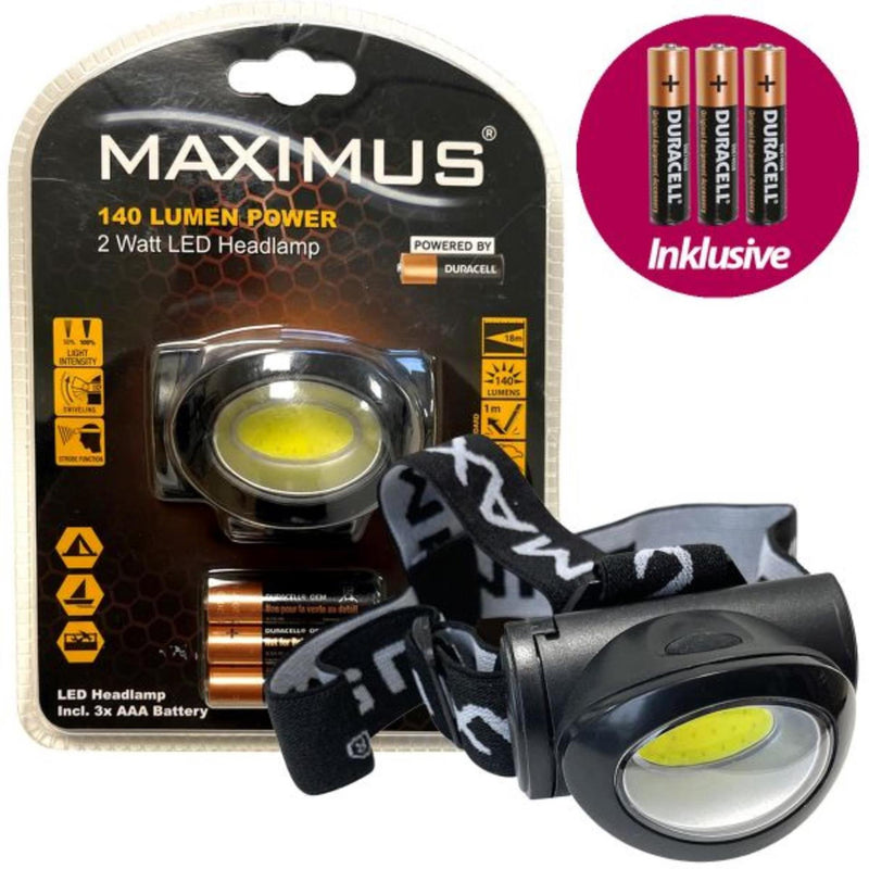 Afbeelding laden in galerijviewer, Maximus led hoofdlamp 2w 140lm

