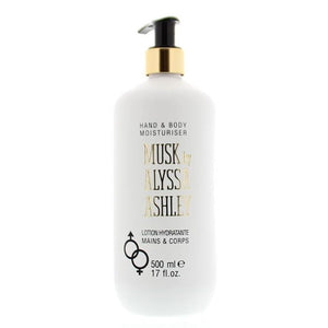 Alyssa ashley bodylotion met pomp musk 500ml unisex