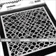Carabelle studio • mask stencil square 15,24cm ecailles