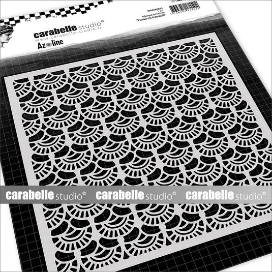 Carabelle studio • mask square 6’’ vitrail en éventail