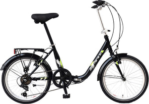 Magic marne vouwfiets 20 inch unisex 6v v-brakes zwart