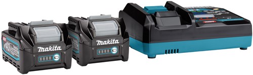 Afbeelding laden in galerijviewer, Makita toebehoren - set van 12 a lader en 2x 40 v xgt 2,5 ah accu 191j81-6
